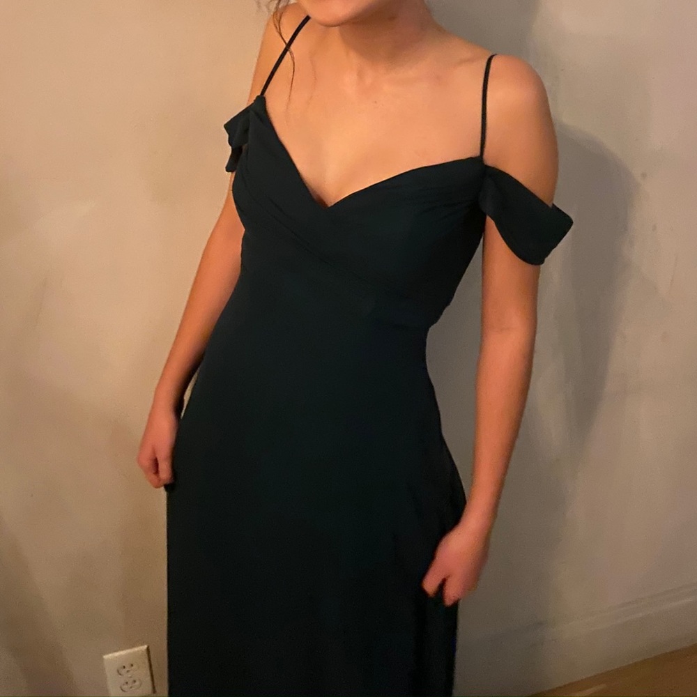 Green Birdy Grey bridesmaid dress